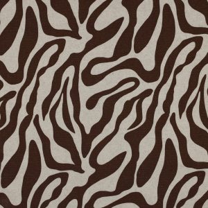 Canvas linnenlook zebraprint bruin