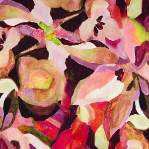 Coupon 100cm viscose jersey digitaal bloemen