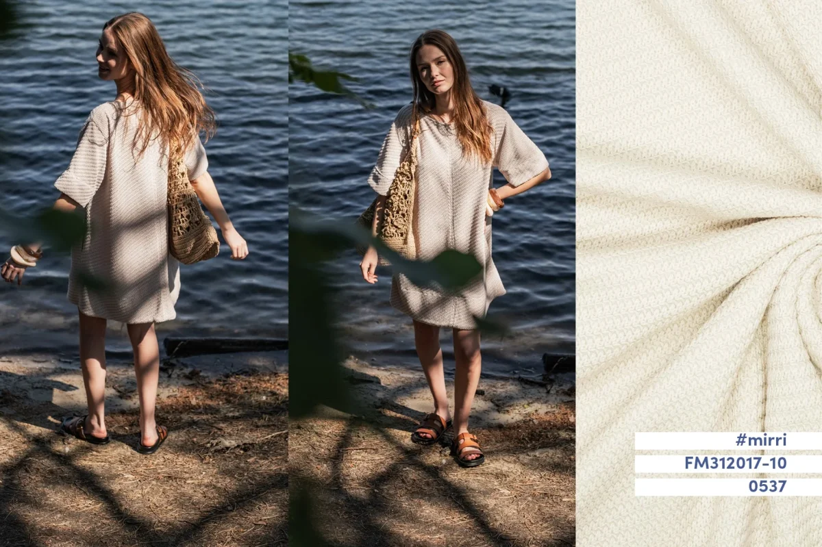 Coupon 130cm Fibre Mood - Knitwear beige - Afbeelding 5