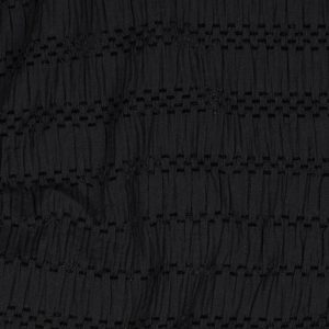 Coupon 50cm chenille jacquard zwart