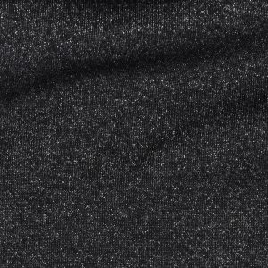 Coupon 80cm sweat lurex zwart/zilver (foutje zie omschrijving!)