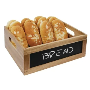 Houten kist met krijtbord GN1/2