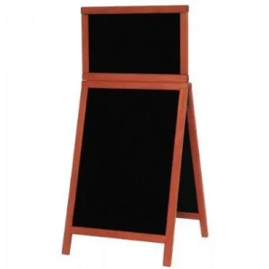 Krijtstoepbord Deluxe Mahonie (incl.topbord)