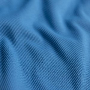 Rib boordstof blauw