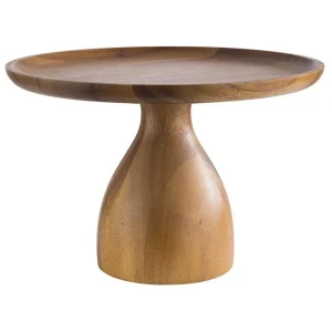 Taartplateau hout  hoog