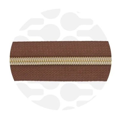 Zipper Zoo - Nylon rits earth brown - 1 meter - Afbeelding 3